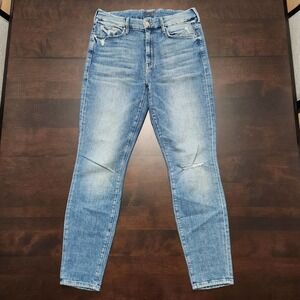 Mother High Waisted Looker Ankle Popism Jean Size 28​